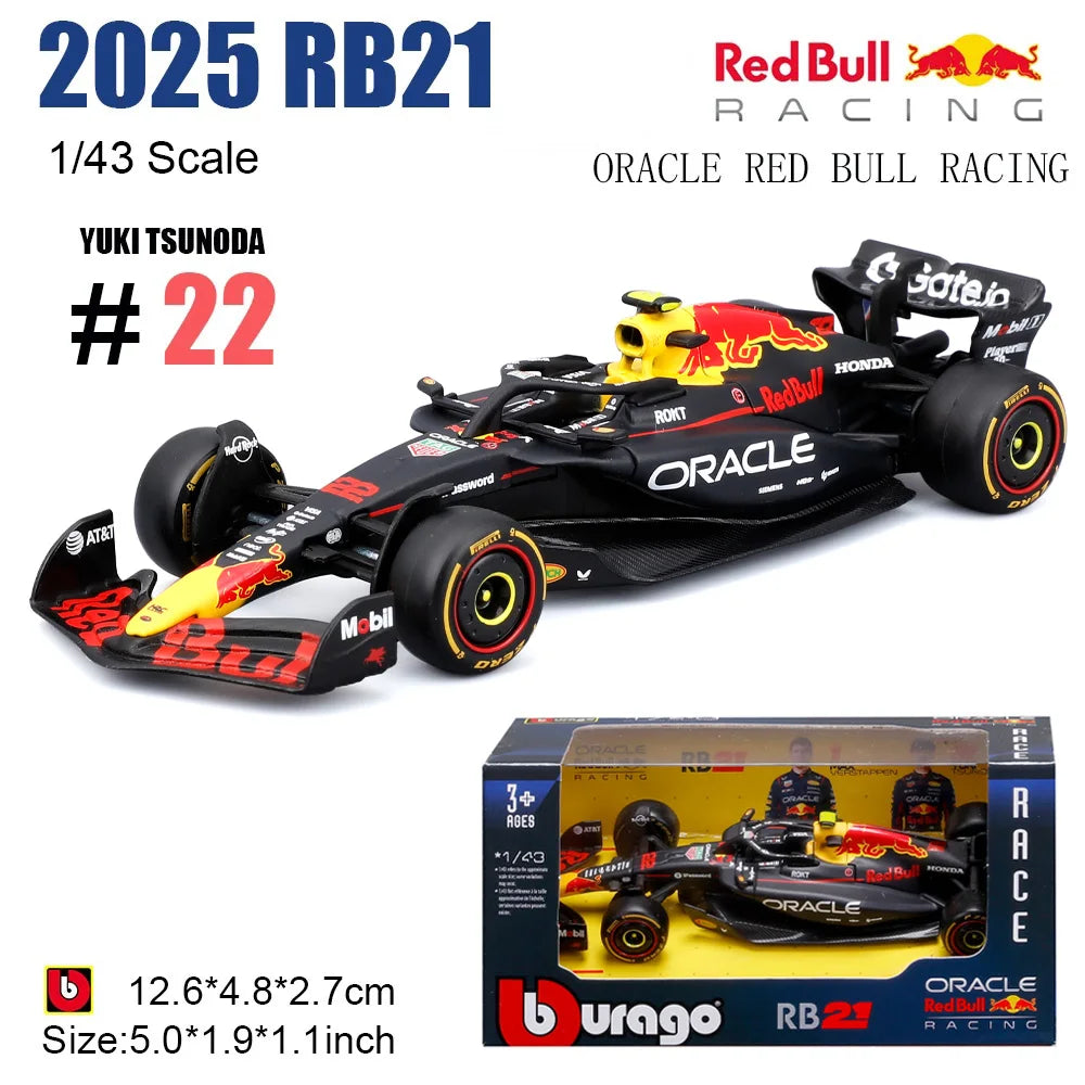 Bburago 1:43 New F1 Mercedes-AMG 2025 W16 #63 George Russell #12 Kimi Antonelli Alloy Car Die Cast Model Toy Collectible