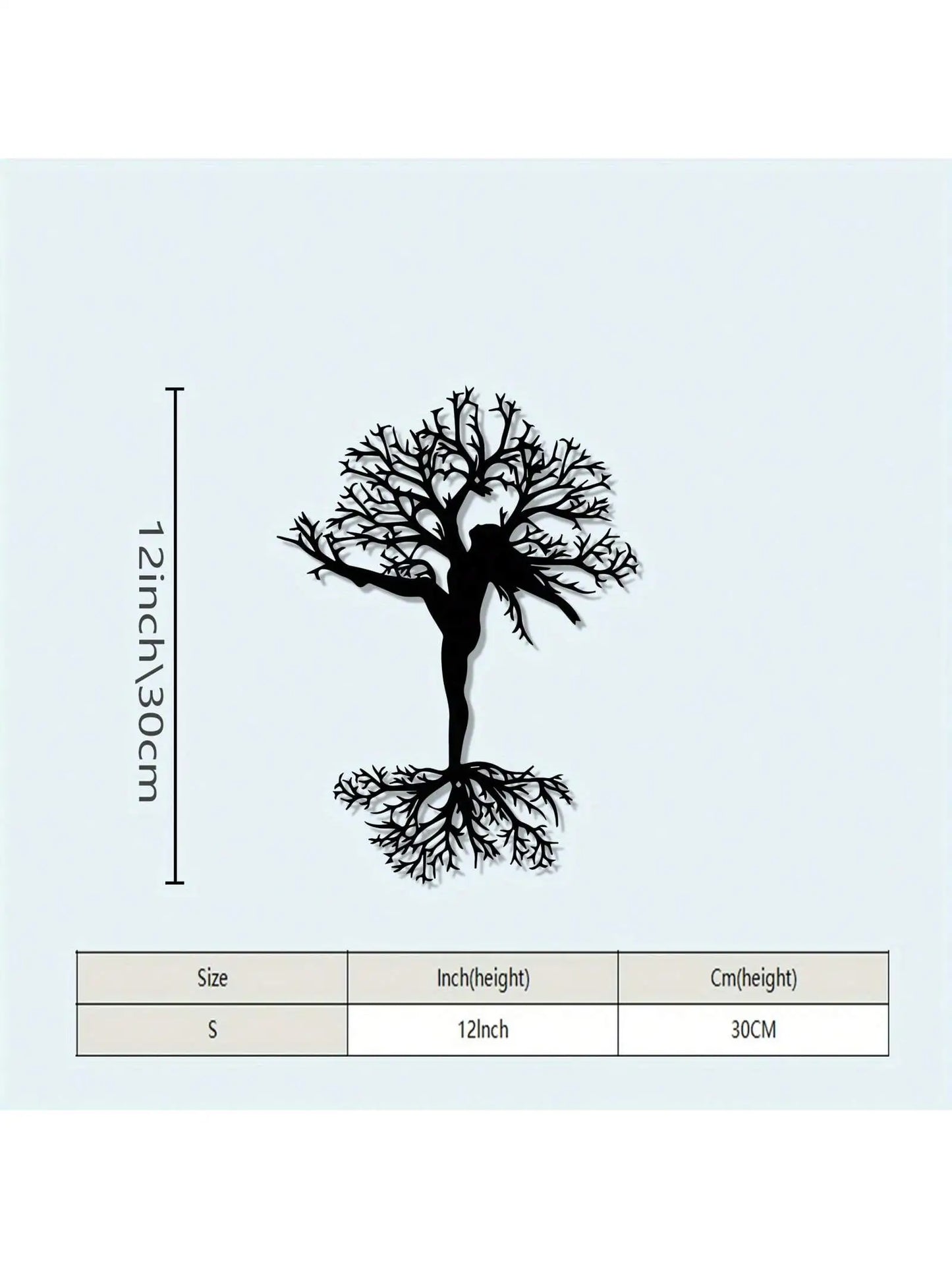 3pcs Black Metal Wall Art Decor Tree Of Life Metal Tree Wall Art Tree Sign Metal Wall Decoration Housewarming Hanging Wall Art