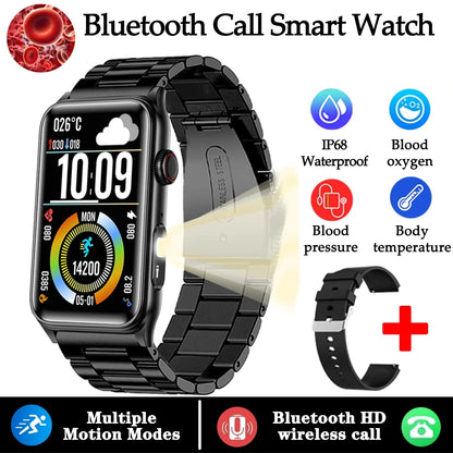 2025 New Nursing Grade Smart Watch Women Blood Pressure Temperature Monitoring Bluetooth Call Smartwatch Men For Android iOS