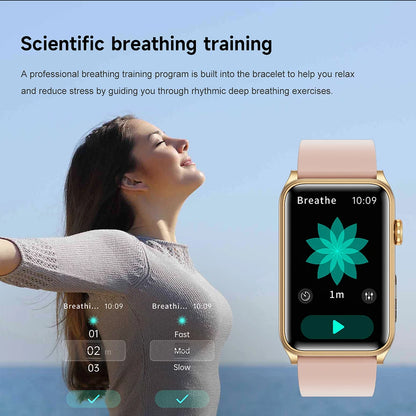 2025 New Nursing Grade Smart Watch Women Blood Pressure Temperature Monitoring Bluetooth Call Smartwatch Men For Android iOS